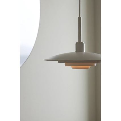 Markslöjd 108874 - ripplamp kaabliga PINY 1xE27/60W/230V, läbimõõt 35 cm, valge