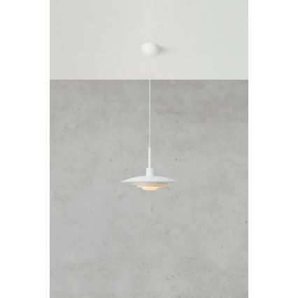 Markslöjd 108874 - ripplamp kaabliga PINY 1xE27/60W/230V, läbimõõt 35 cm, valge