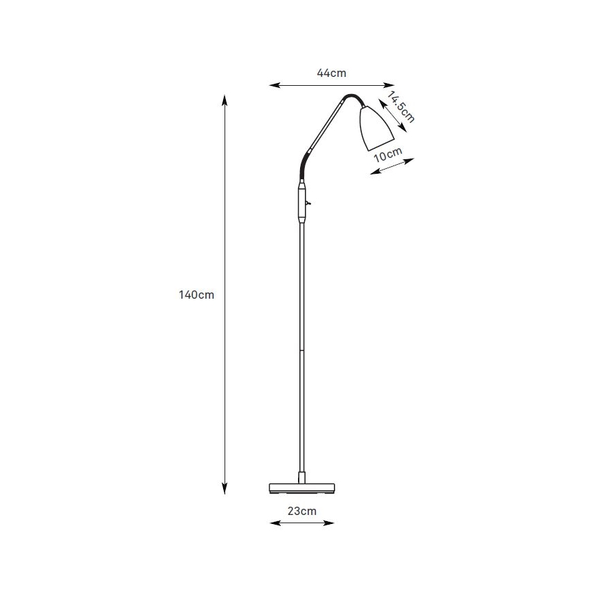 Markslöjd 108886 - LED hämardatav põrandalamp PATRO LED/4,9W/230V CRI 90 must