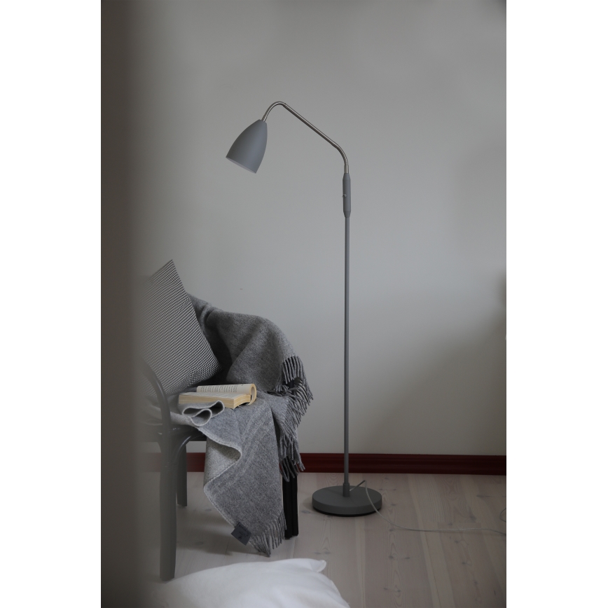 Markslöjd 108888 - LED hämardatav põrandalamp PATRO LED/4,9W/230V CRI 90 hall