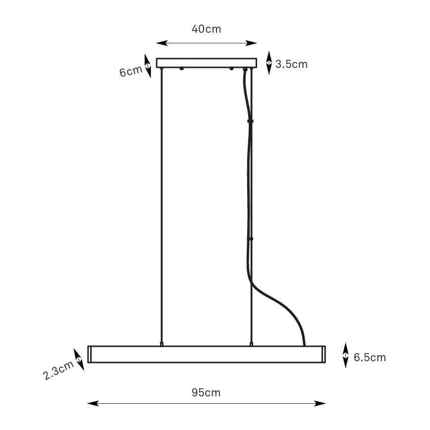 Markslöjd 108892 - Hämardatav LED-ripatslühter PLANO LED/38W/230V valge