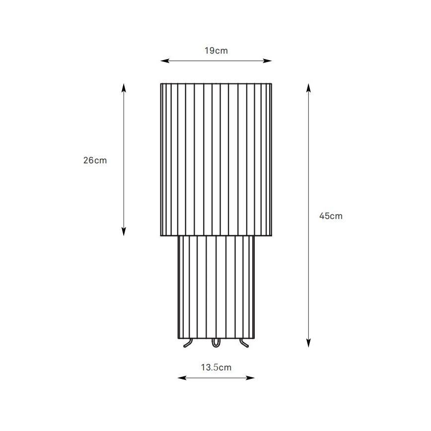 Markslöjd 108897 - Laualamp CATIS 1xE27/60W/230V 45 cm valge