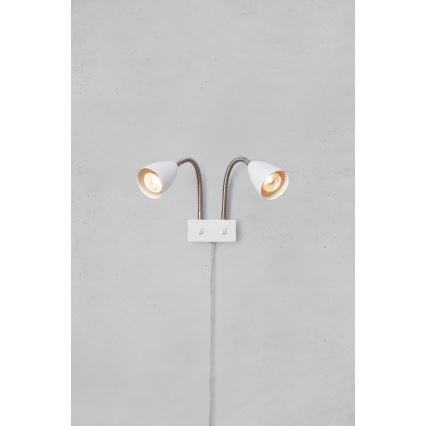 Markslöjd 108900 - CIRO seinapealne suunavalgusti 2xGU10/7W/230V valge