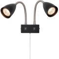 Markslöjd 108901 - seinale paigaldatav punktvalgusti CIRO 2xGU10/7W/230V must