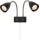 Markslöjd 108901 - seinale paigaldatav punktvalgusti CIRO 2xGU10/7W/230V must