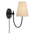 Markslöjd 108907 - Seinalamp AMAR 1xE14/40W/230V beež/must