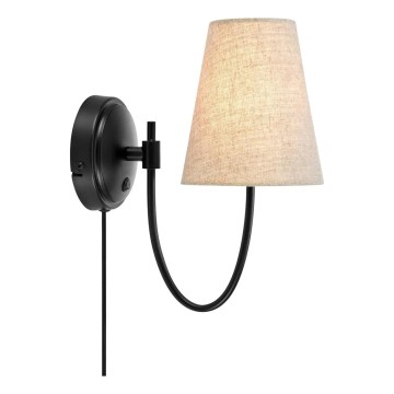 Markslöjd 108907 - Seinavalgusti AMAR 1xE14/40W/230V linane/must