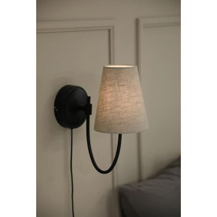 Markslöjd 108907 - Seinavalgusti AMAR 1xE14/40W/230V linane/must