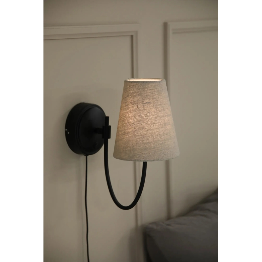 Markslöjd 108907 - Seinavalgusti AMAR 1xE14/40W/230V linane/must