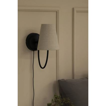 Markslöjd 108907 - Seinavalgusti AMAR 1xE14/40W/230V linane/must