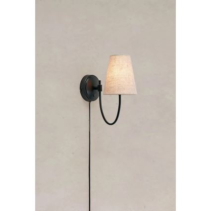 Markslöjd 108907 - Seinavalgusti AMAR 1xE14/40W/230V linane/must