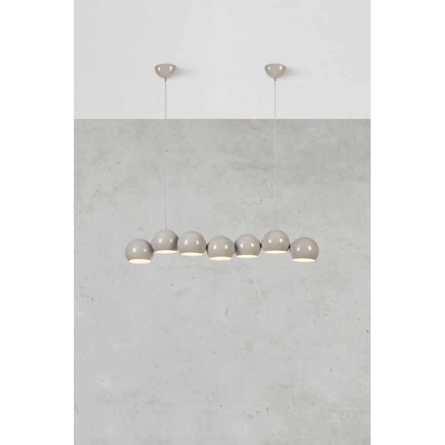 Markslöjd 108914 - Ripplühter kaabliga CUPOLO 7xE14/40W/230V hall