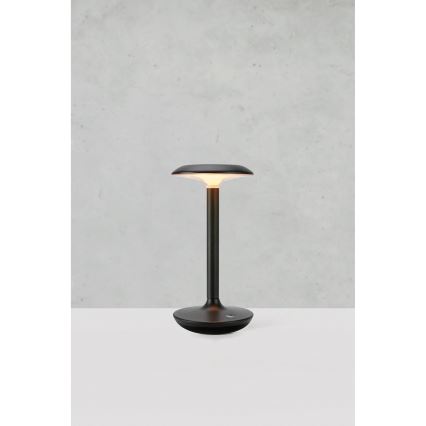 Markslöjd 108918 - LED Hämardatav väli laetav laualamp PETIT LED/2W/1800 mAh 2200/2700/3000K IP44 must