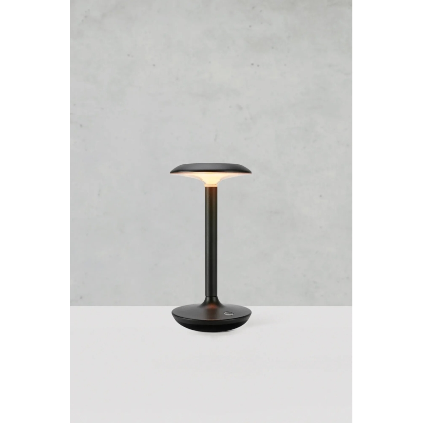 Markslöjd 108918 - LED Hämardatav väli laetav laualamp PETIT LED/2W/1800 mAh 2200/2700/3000K IP44 must