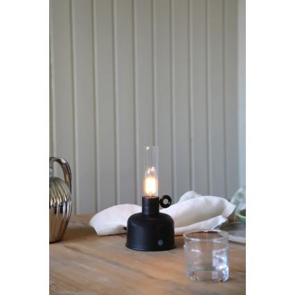 Markslöjd 108919 - LED Hämardatav väli laetav laualamp ASTRID LED/2W/1200 mAh IP44 must