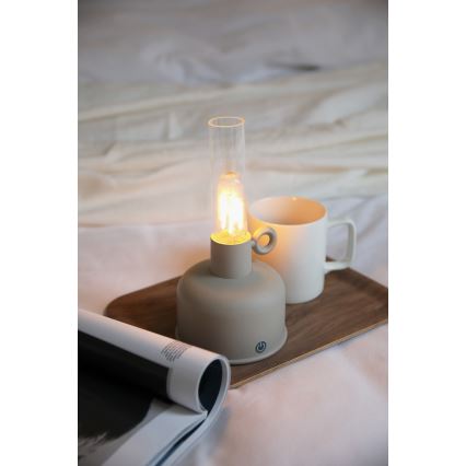 Markslöjd 108921 - LED Hämardatav väli laetav laualamp ASTRID LED/2W/1200 mAh IP44 hall