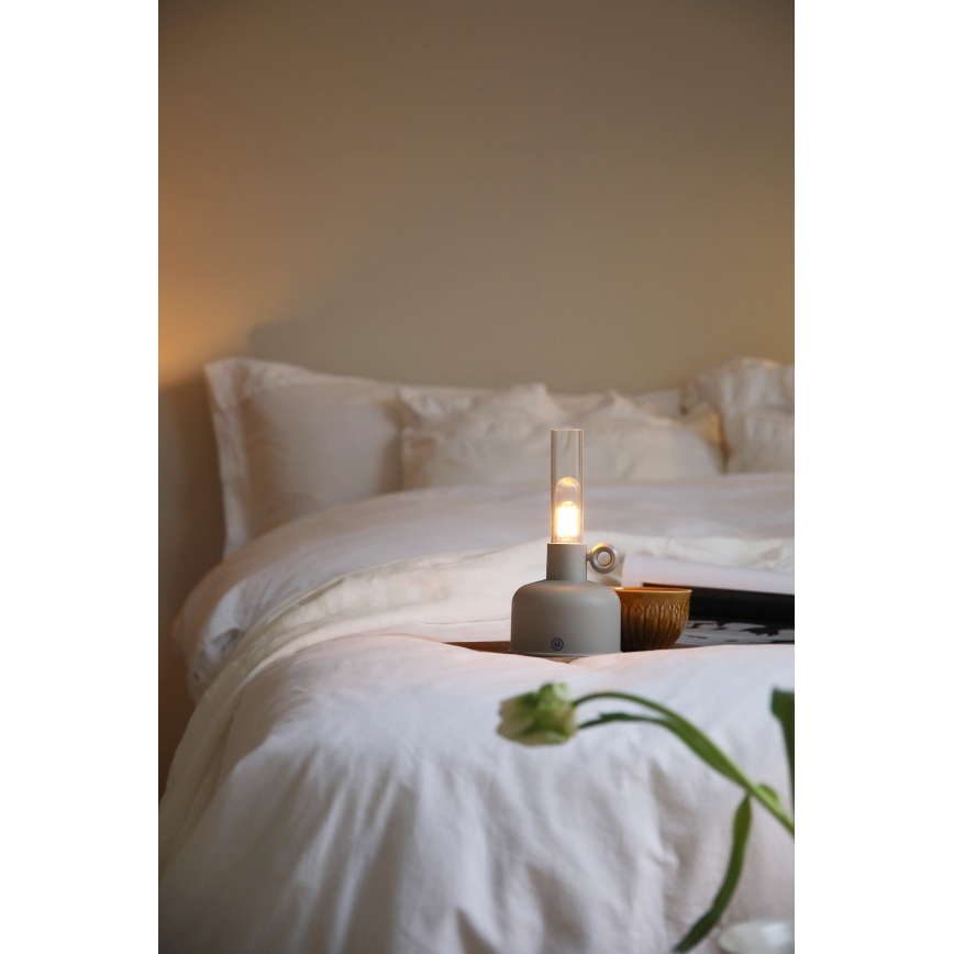 Markslöjd 108921 - LED Hämardatav väli laetav laualamp ASTRID LED/2W/1200 mAh IP44 hall