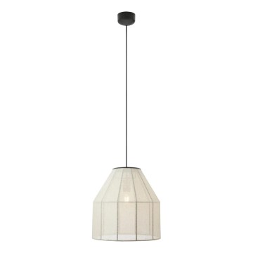 Markslöjd 108956 - AIKO kaabliga rippvalgusti 1xE27/60W/230V Ø 37 cm kreem/must