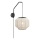 Markslöjd 108957 - Seinavalgusti ASUKA 1xE27/60W/230V linane/must