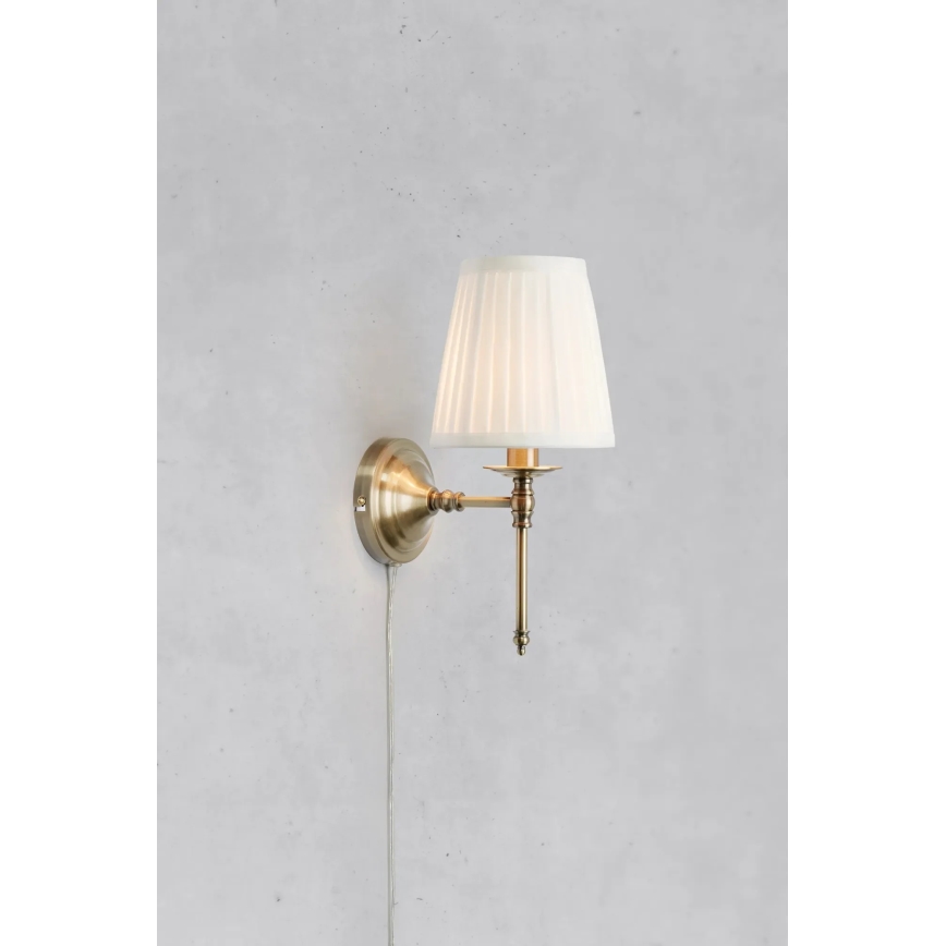 Markslöjd 108968 - Seinavalgusti MANOR 1xE14/40W/230V valge/messing