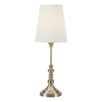 Markslöjd 108970 - Laualamp NOBLE 1xE14/40W/230V 66 cm valge/messing