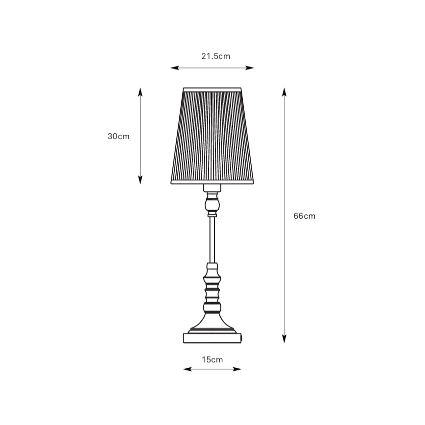 Markslöjd 108970 - Laualamp NOBLE 1xE14/40W/230V 66 cm valge/messing