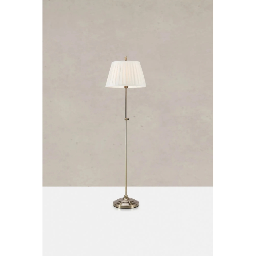 Markslöjd 108972 - Põrandalamp OXFORD 1xE14/40W/230V valge/messing