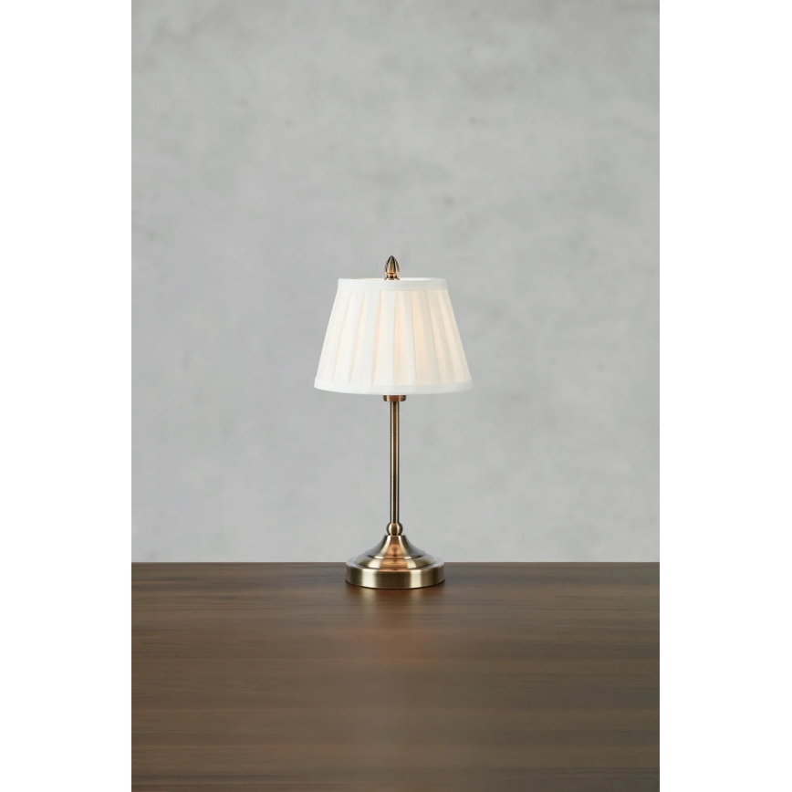 Markslöjd 108973 - Laualamp OXFORD 1xE14/40W/230V valge/messing