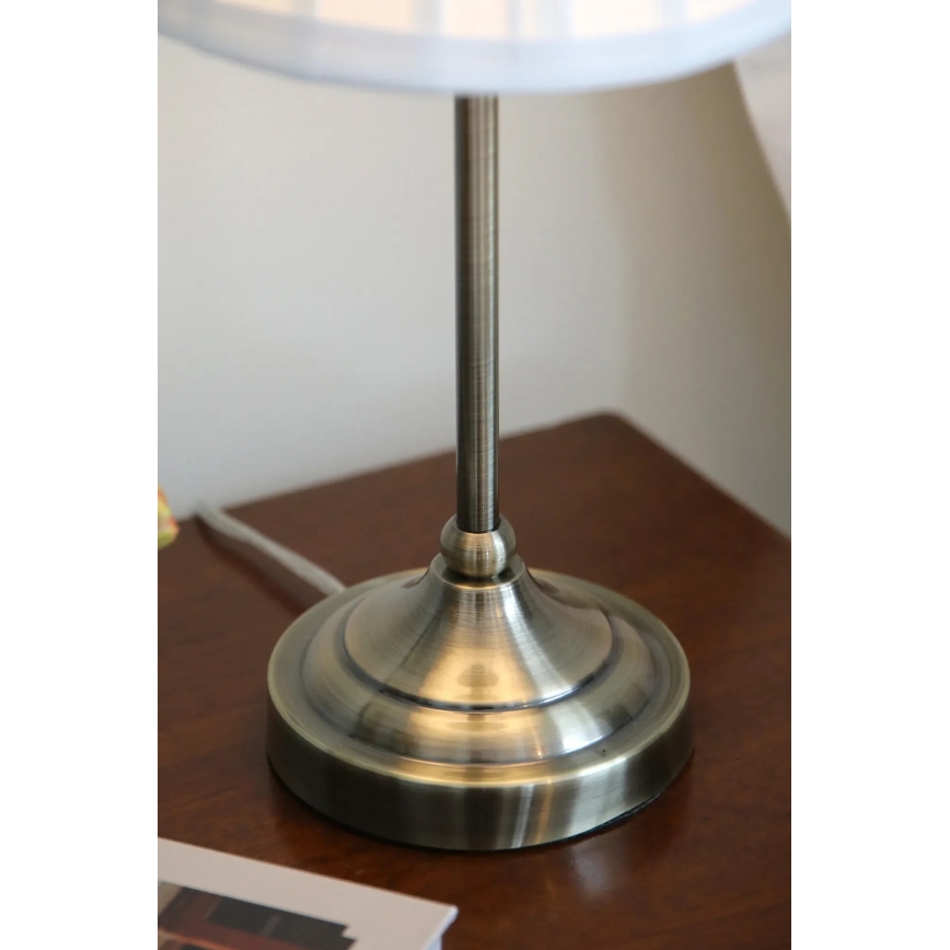 Markslöjd 108973 - Laualamp OXFORD 1xE14/40W/230V valge/messing