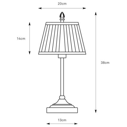 Markslöjd 108973 - Laualamp OXFORD 1xE14/40W/230V valge/messing