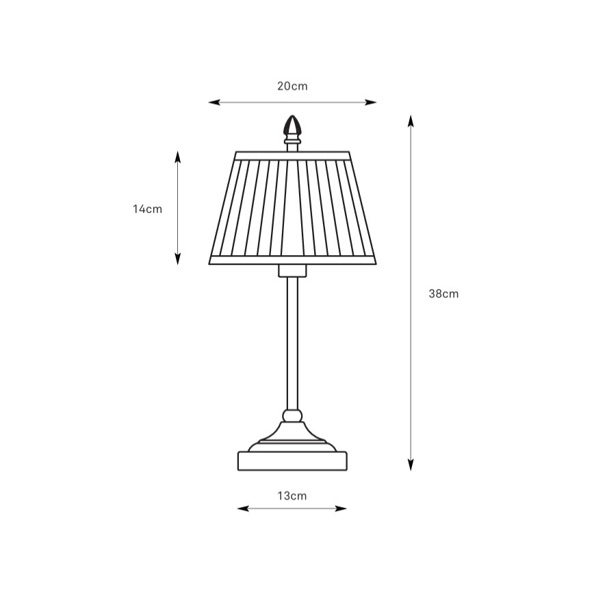 Markslöjd 108973 - Laualamp OXFORD 1xE14/40W/230V valge/messing