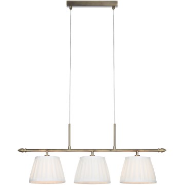Markslöjd 108975 - OXFORD ripplamp kaablil 3xE14/40W/230V messing/valge
