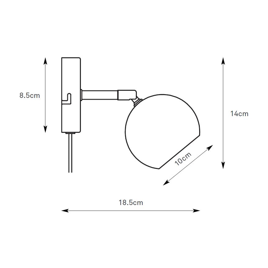 Markslöjd 108984 - suunatav seinavalgusti POP, 1xGU10/7W/230V, pruun