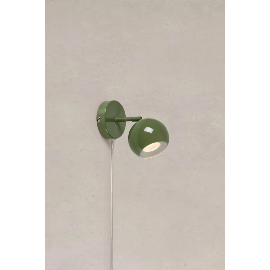Markslöjd 108985 - Seinale kinnitatav spotvalgusti POP 1xGU10/7W/230V roheline