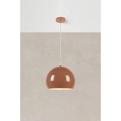 Markslöjd 108987 - rippvalgusti POP kaabliga 1xE27/40W/230V Ø 28 cm pruun