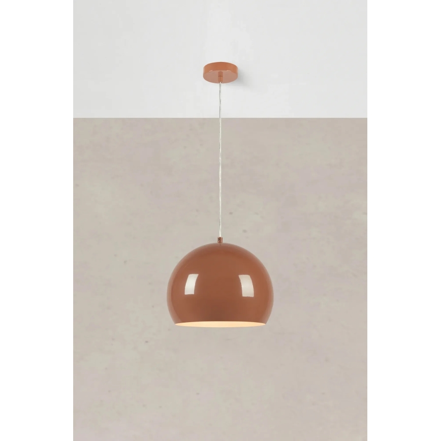 Markslöjd 108987 - rippvalgusti POP kaabliga 1xE27/40W/230V Ø 28 cm pruun
