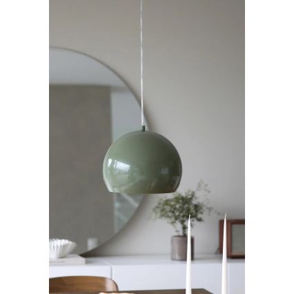 Markslöjd 108988 - ripatslaelamp POP kaablil 1xE27/40W/230V, läbimõõt 28 cm, roheline