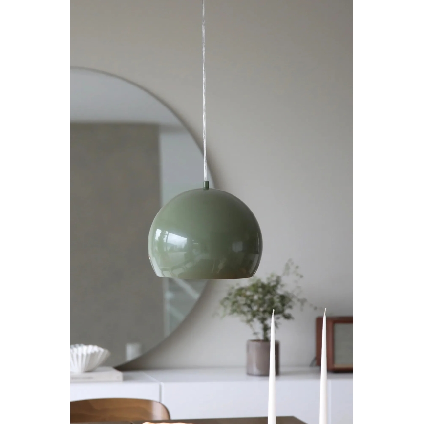 Markslöjd 108988 - ripatslaelamp POP kaablil 1xE27/40W/230V, läbimõõt 28 cm, roheline