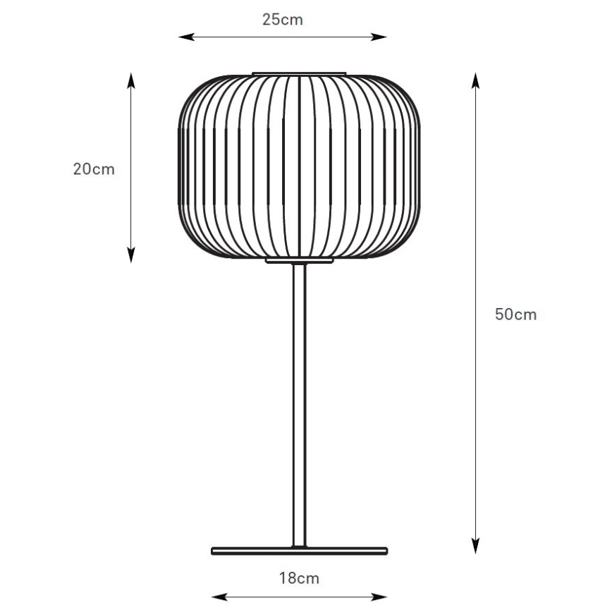 Markslöjd 109007 - Laualamp SOBER 1xE27/40W/230V valge/mattkroom