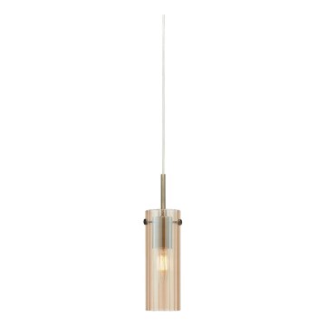 Markslöjd 109015 - Ripplamp juhtmega TIBIA 1xE14/40W/230V suitsune beež/messing