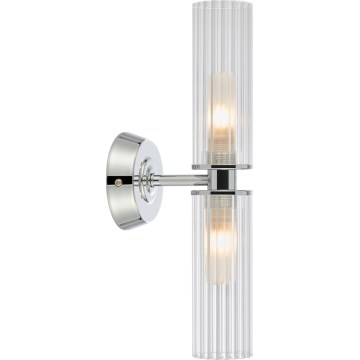 Markslöjd 109027 - Vannitoa seinavalgusti RIMINI 2xG9/20W/230V IP44 läikiv kroom