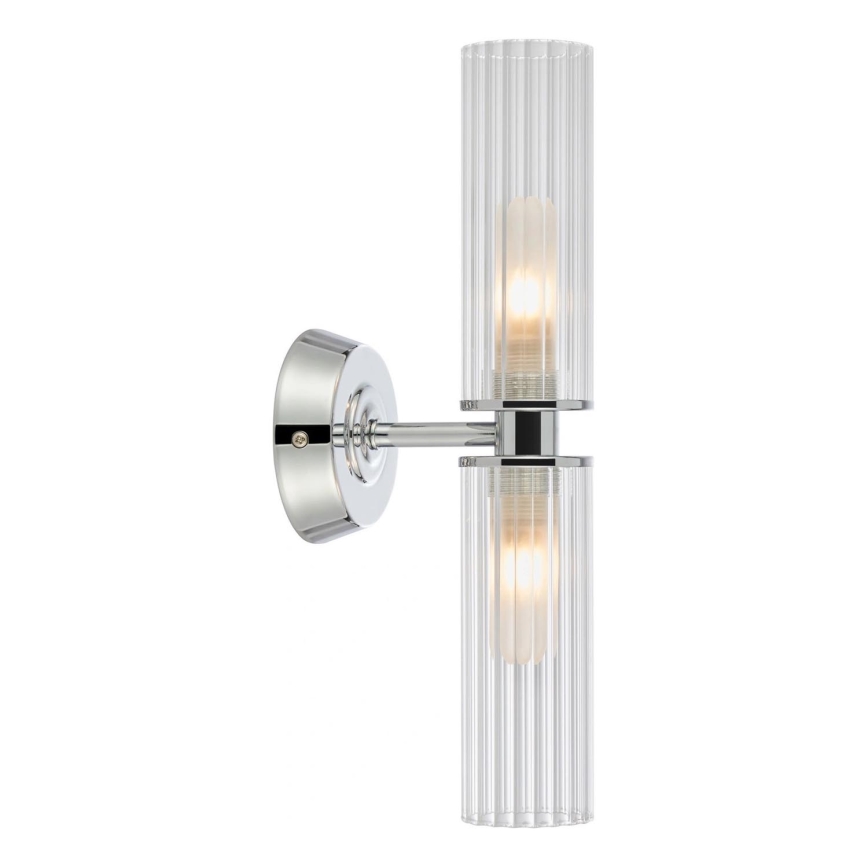 Markslöjd 109027 - Vannitoa seinavalgusti RIMINI 2xG9/20W/230V IP44 läikiv kroom