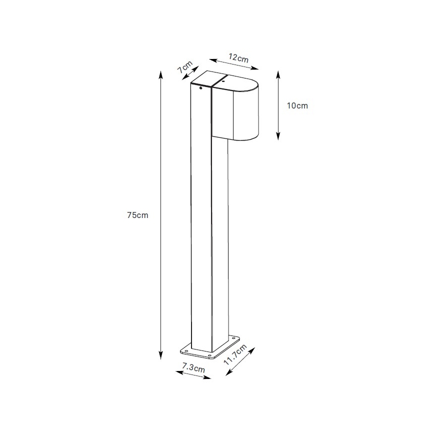 Markslöjd 109113 - ALOR LED hämardatav välisvalgusti, 4,9 W, 230 V, IP65, must