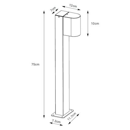 Markslöjd 109115 - Hämardatav LED-välisvalgusti ALOR LED/4,9W/230V IP65 hõbedane