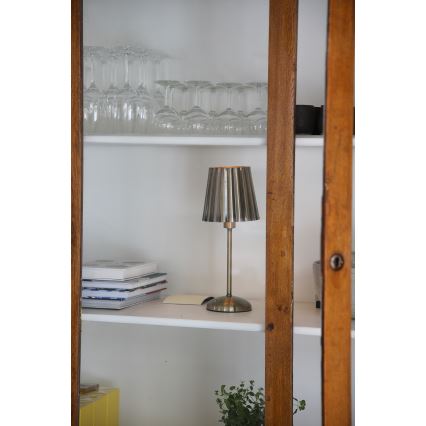 Markslöjd 109127 - LED hämardatav laetav puutetundlik lauavalgusti CELIA 1xE14/2W/2000 mAh messing