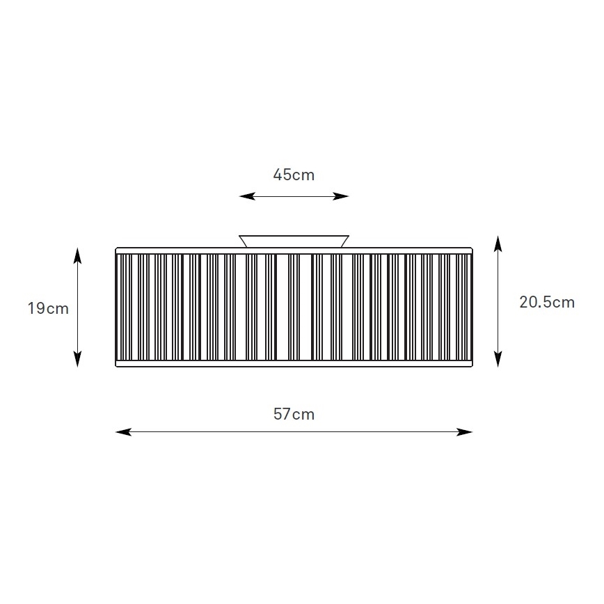 Markslöjd 109133 - laelamp LUX, 3×E27/60W/230V, Ø 57 cm, linane