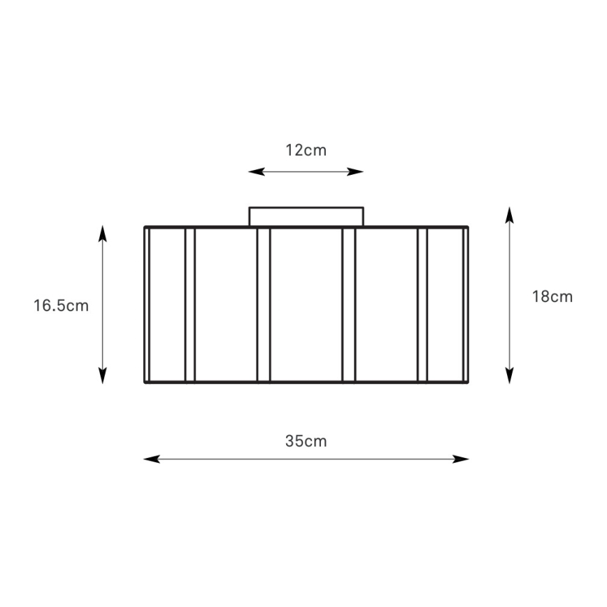Markslöjd 109134 - Lakkevalgusti OLEA 2xE27/11W/230V, läbimõõt 35 cm, ainult
