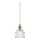 Markslöjd 109136 - GOTA rippvalgusti kaabliga, 1xE14/40W/230V, läbimõõt 13 cm, messing / selge klaas