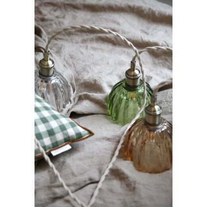 Markslöjd 109138 - rippvalgusti GOTA, 1 x E14, 40 W, 230 V, suitsune roheline/messing