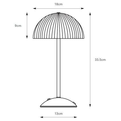 Markslöjd 109139 - Laualamp ZIN 2xG9/20W/230V hall